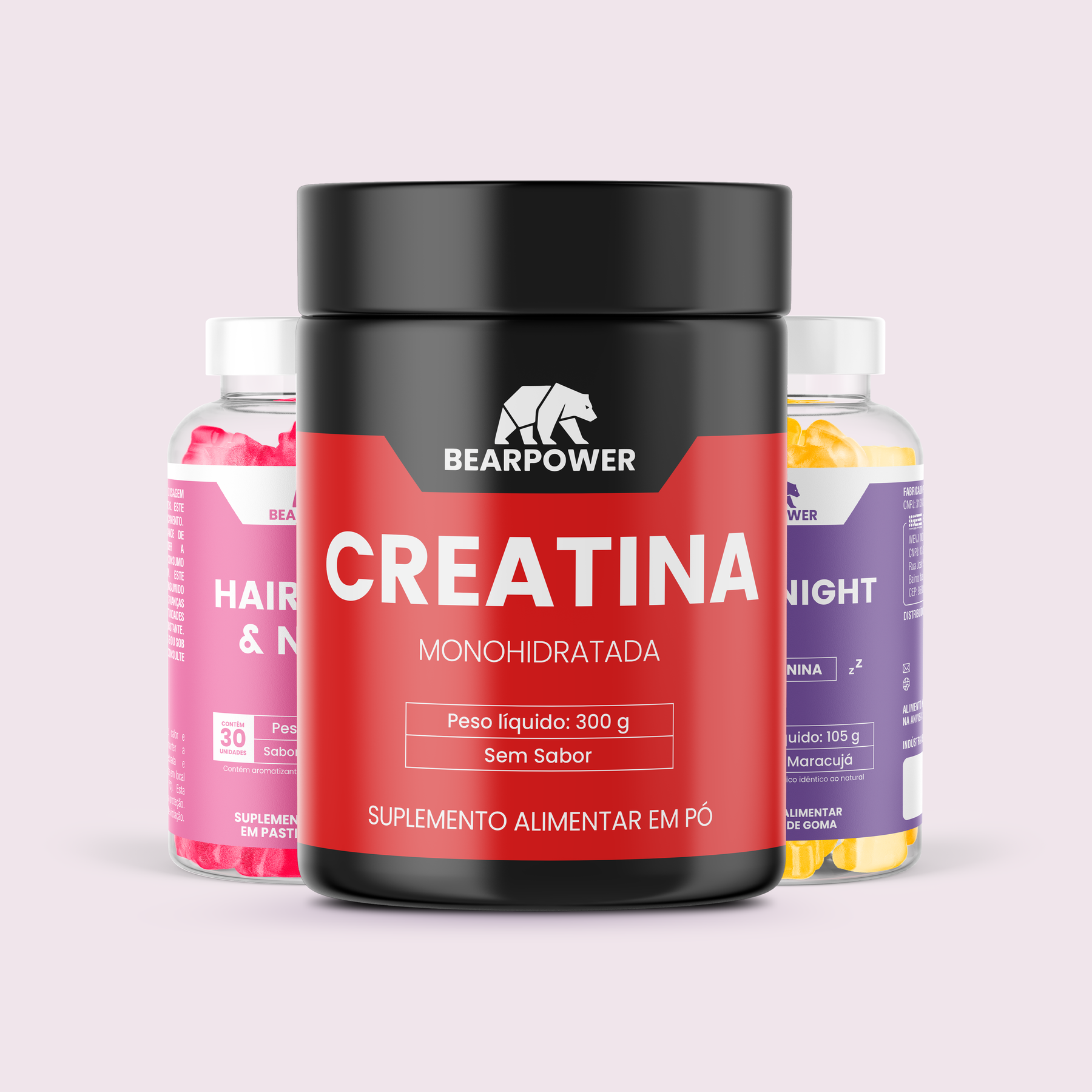 Creatina + Melatonina + Hair, Skin & Nails