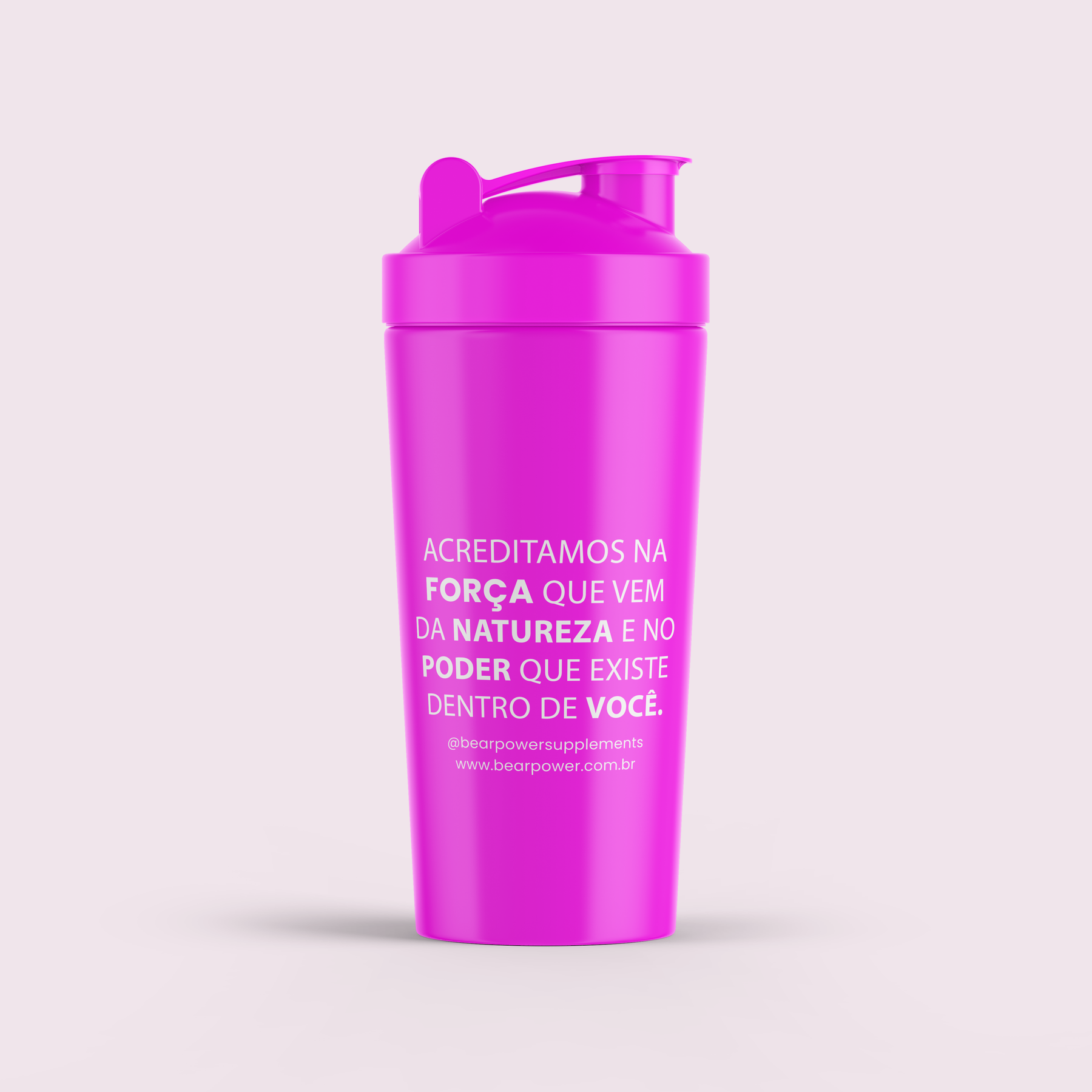 Coqueteleira Rosa Neon Bearpower