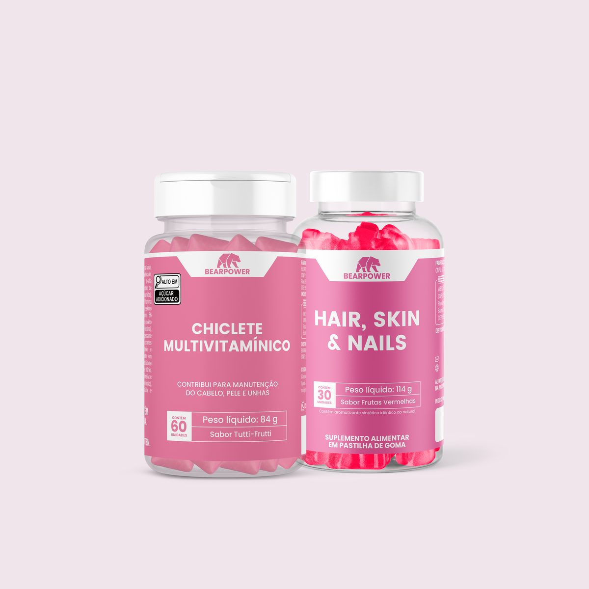 Chiclete Multivitamínico + Hair, Skin & Nails